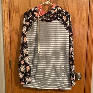 NWT Vanilla Bay Double Hooded Sweatshirt